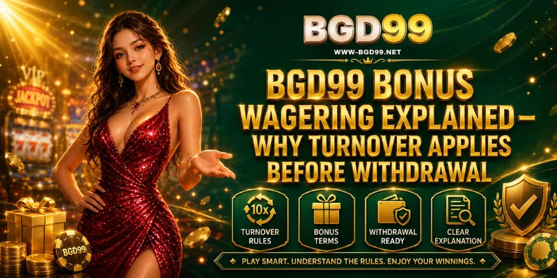 bgd99 bonus wagering explained why turnover applies before withdrawal