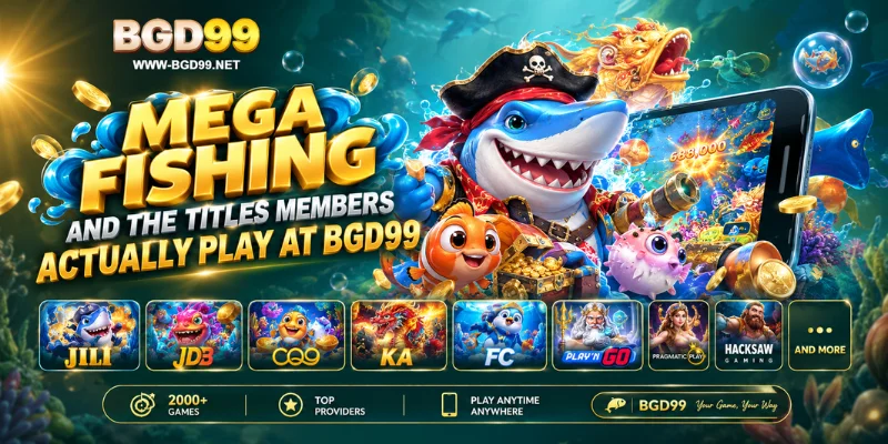 mega fishing and the titles members actually play at bgd99